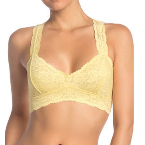 Free People Yellow Galloon Lace Racerback Bralette